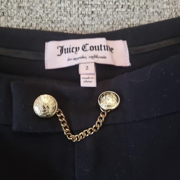 JUICY COUTURE-WOMEN BLACK DRESSY SHORTS SIZE 2 - Picture 4 of 8